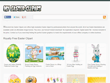 Tablet Screenshot of myeasterclipart.com